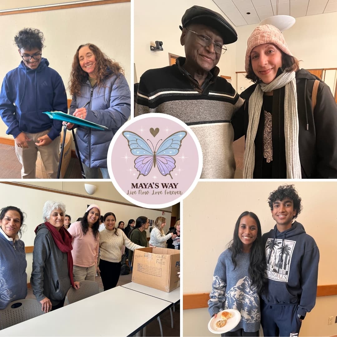 Volunteers organizing donations