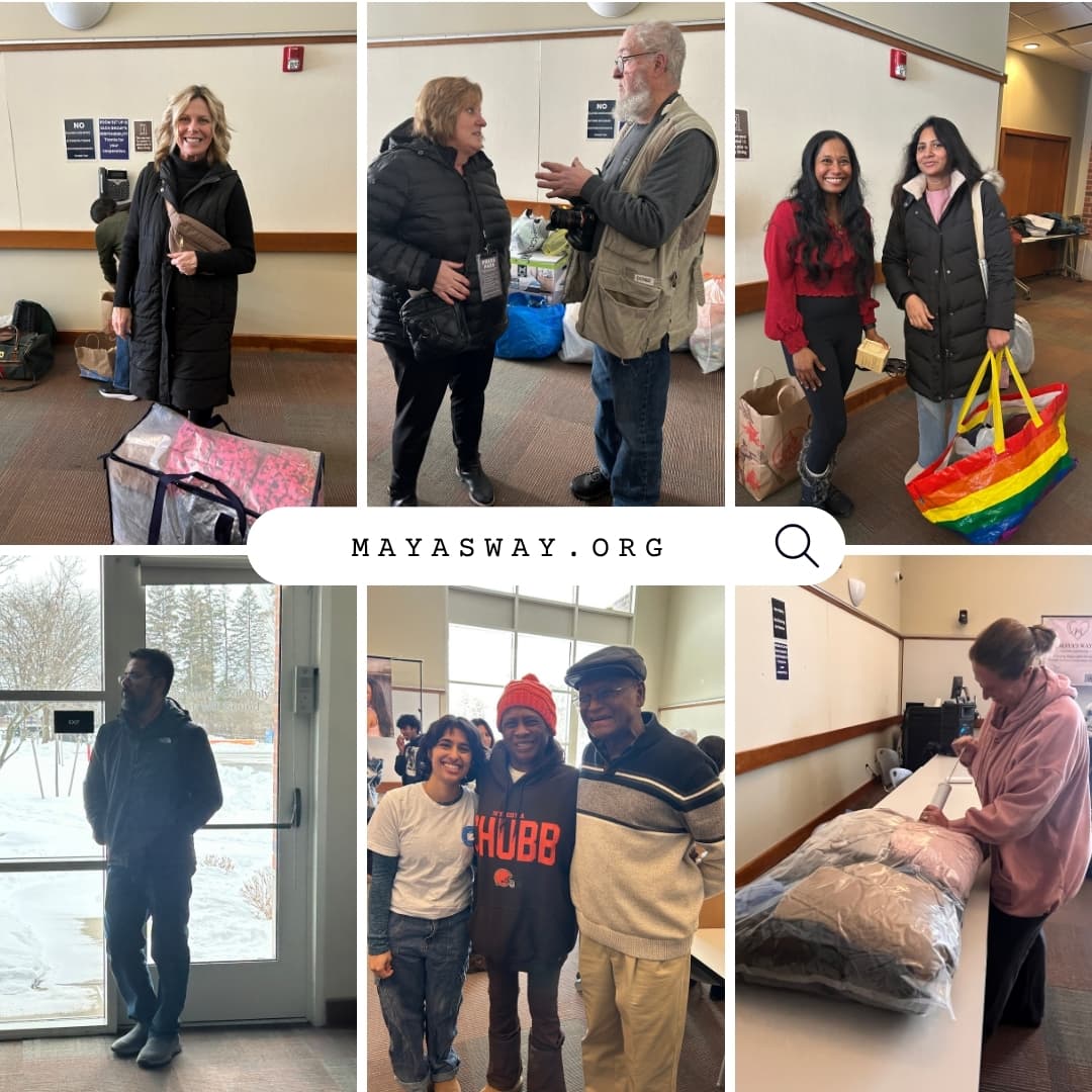 Community volunteers helping