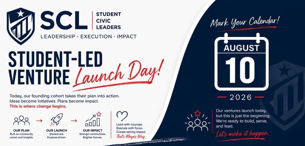Student-Led Venture Launch Day event calendar image