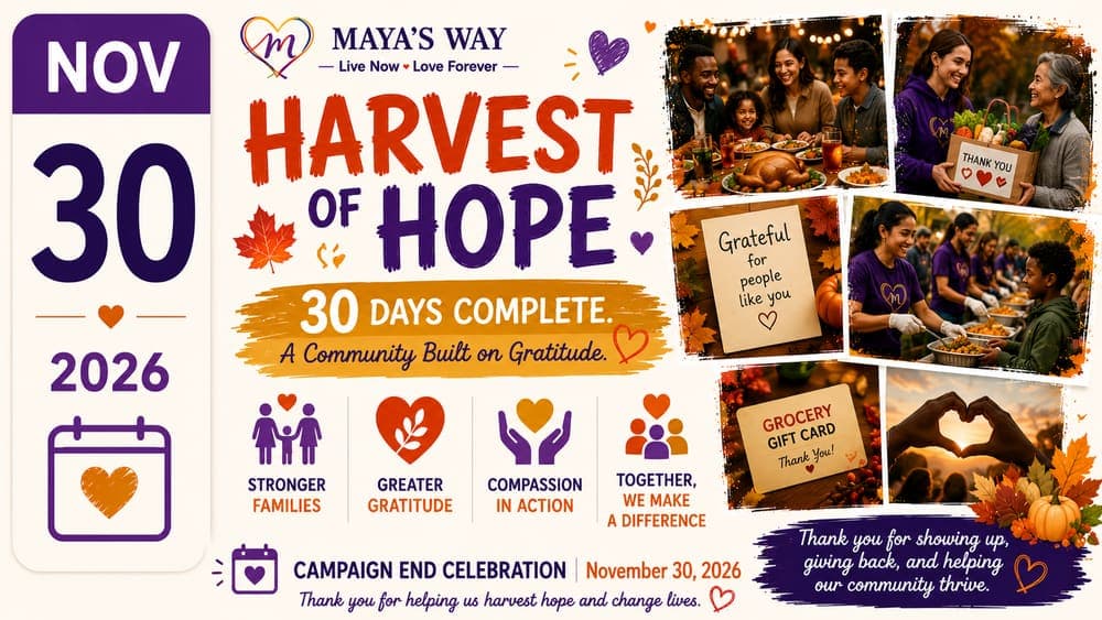 Harvest of Hope campaign close event calendar image